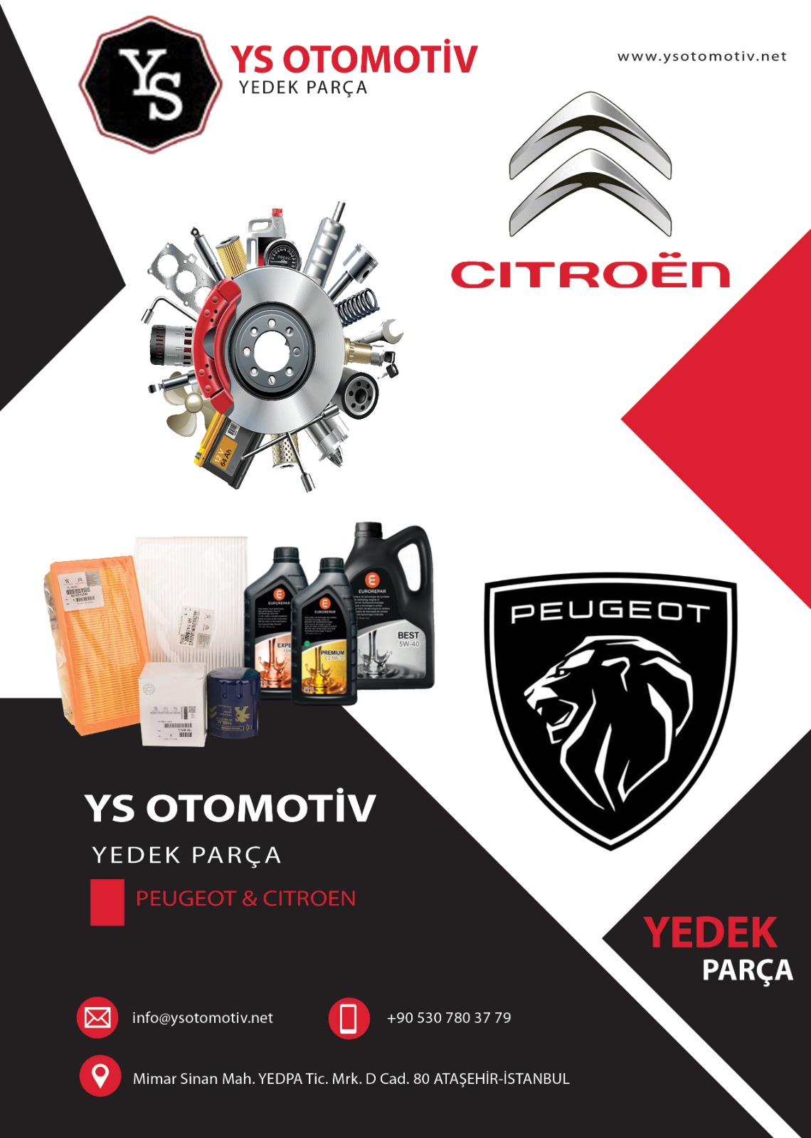 YS OTOMOTİV PEUGEOT VE CITROEN YEDEK PARÇALARI