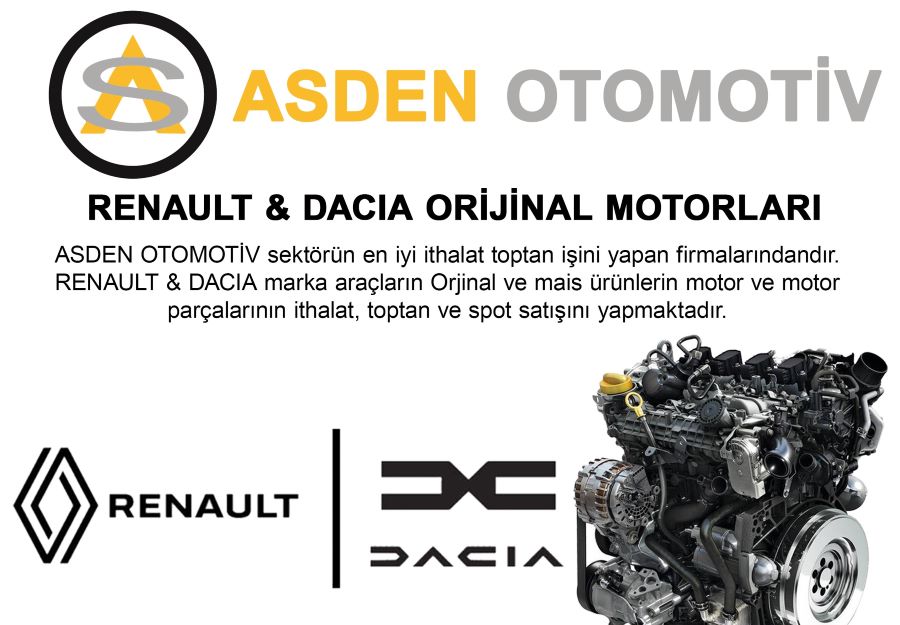 RENAULT&DACIA ORJİNAL MOTORLARI