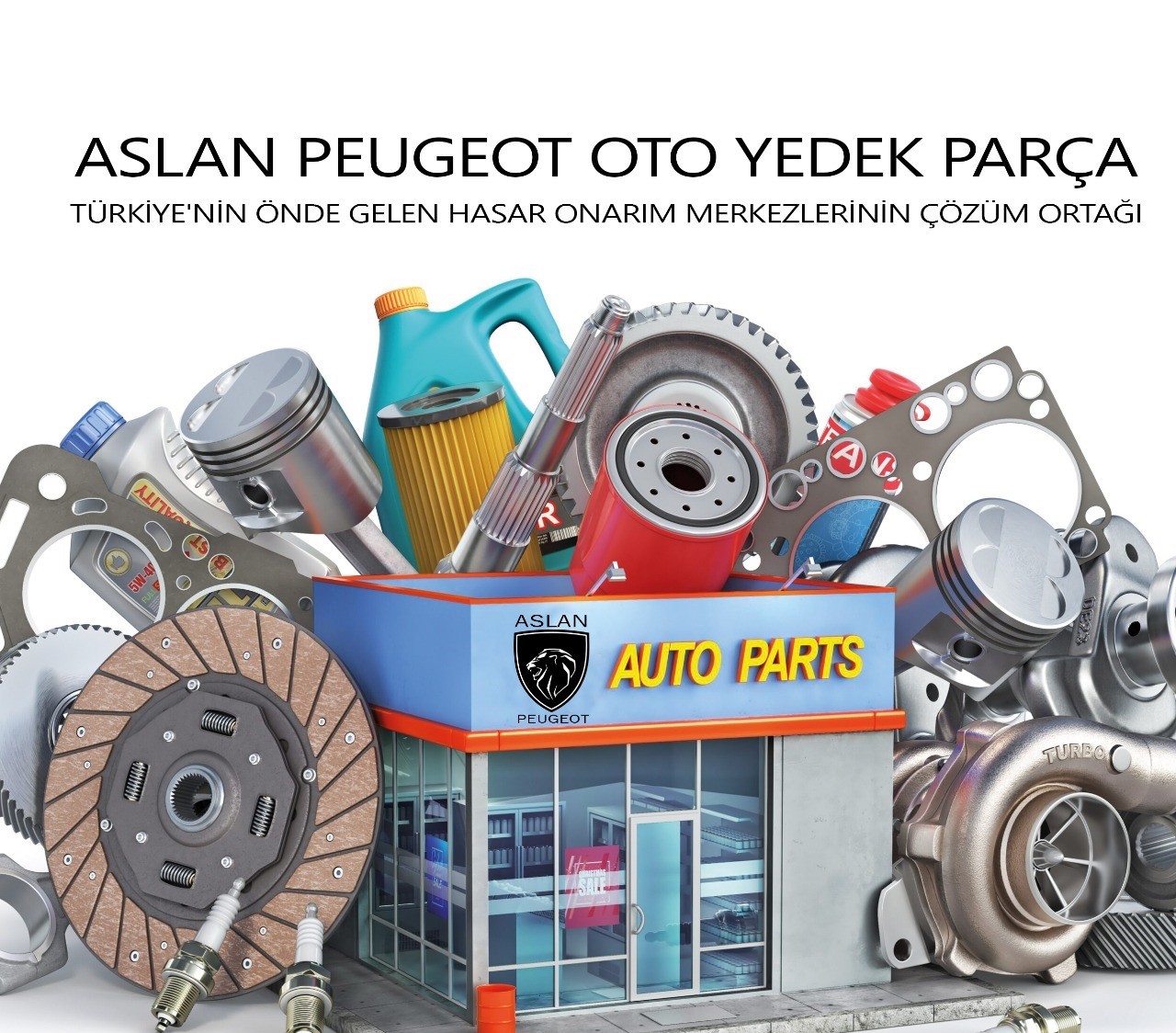 ASLAN PEUGEOT OTO YEDEK PARÇA HASAR ONARIM MERKEZLERİNİN ÇÖZÜM ORTAĞI