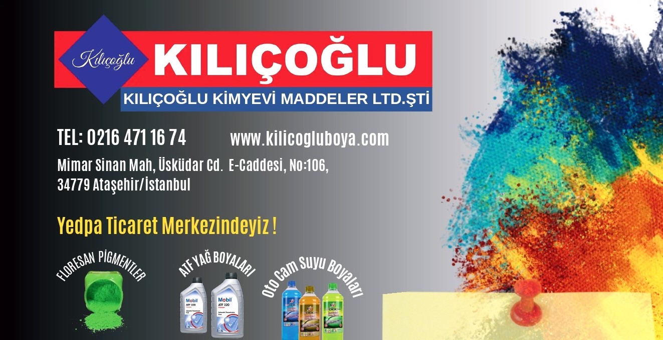 KILIÇOĞLU BOYA, BİRÇOK SANAYİ ALANI İÇİN RENKLENDİRİCİ PİGMENTLER VE KİMYASAL HAMMADDELER SAĞLIYOR