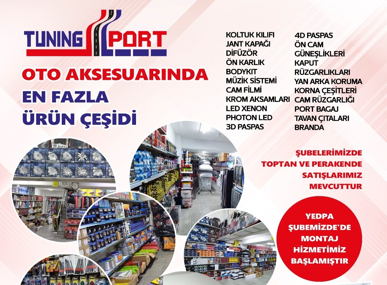 TUNİNGPORT İLE OTO AKSESUARINDA EN FAZLA ÜRÜN ÇEŞİDİ