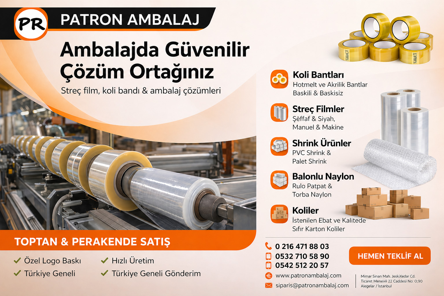PATRON AMBALAJ – PAKETLEMEDE GÜVEN VE KALİTE