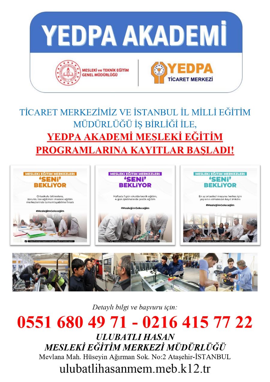 YEDPA AKADEMİ KAYITLARI BAŞLADI