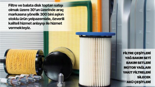 AUTORAİN FİLTRE TÜM ARAÇLARIN PERYODİK BAKIM MALZEMLERİNİ SUNMAKTA