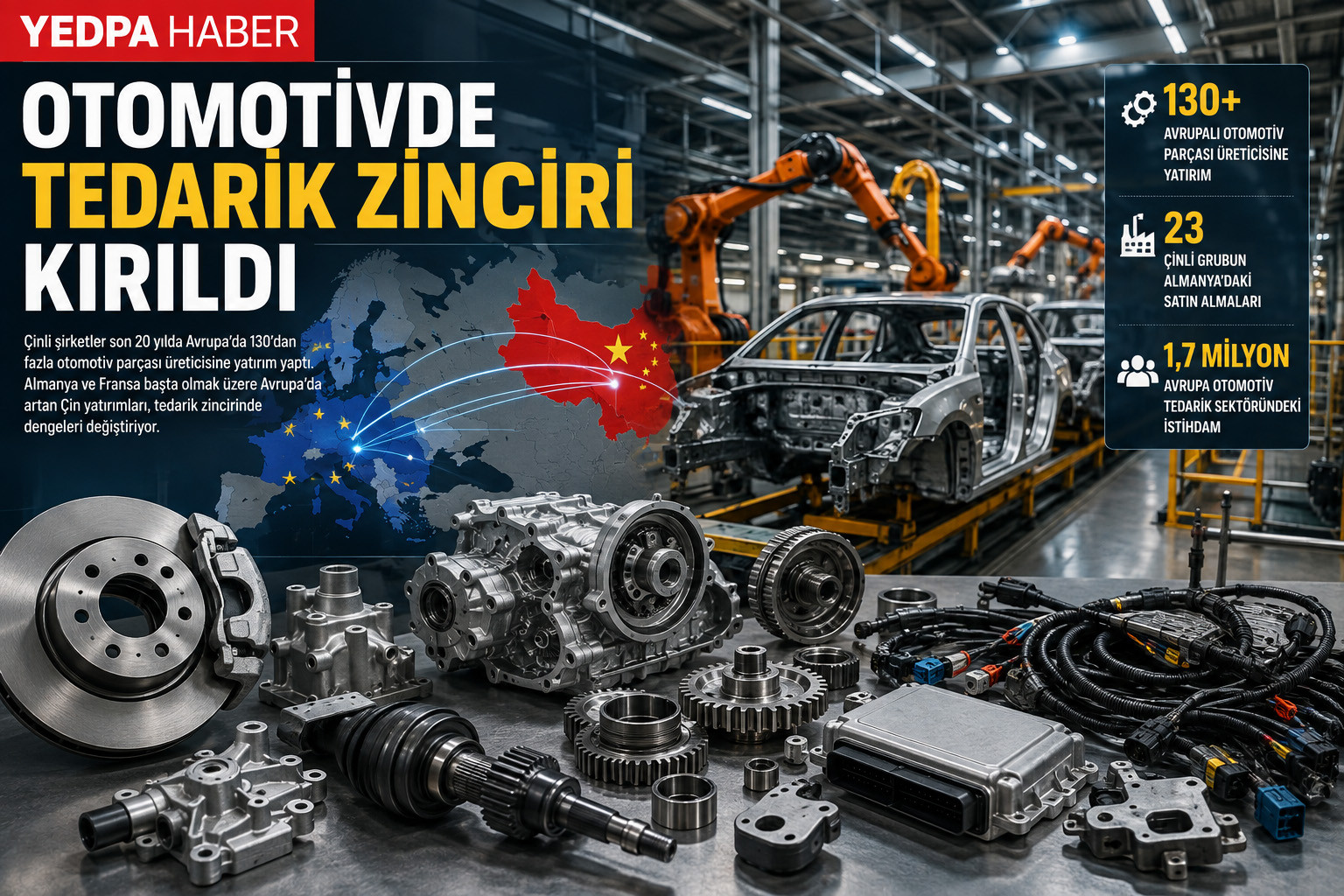OTOMOTİVDE TEDARİK ZİNCİRİNDE ÇİN ETKİSİ BÜYÜYOR