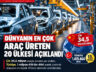 DÜNYANIN EN ÇOK ARAÇ ÜRETEN ÜLKELERİ AÇIKLANDI!